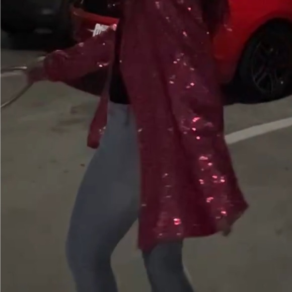 Pink sequin blazer - Picture 2 of 6